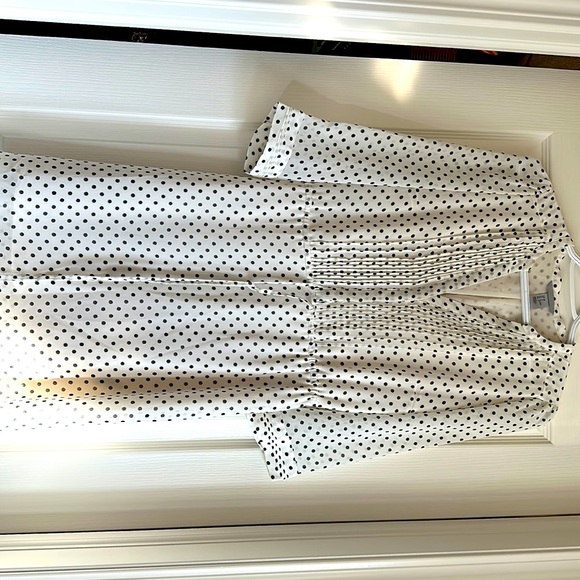 H&M Cream Dress with Black Polka Dots - Picture 1 of 7